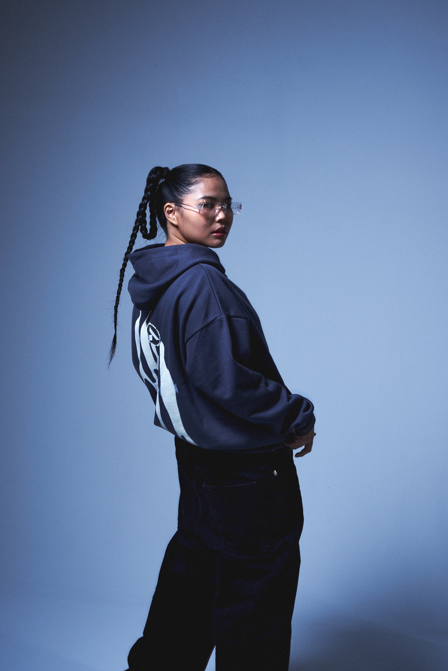 Midnight 'walk in faith' HOODIE