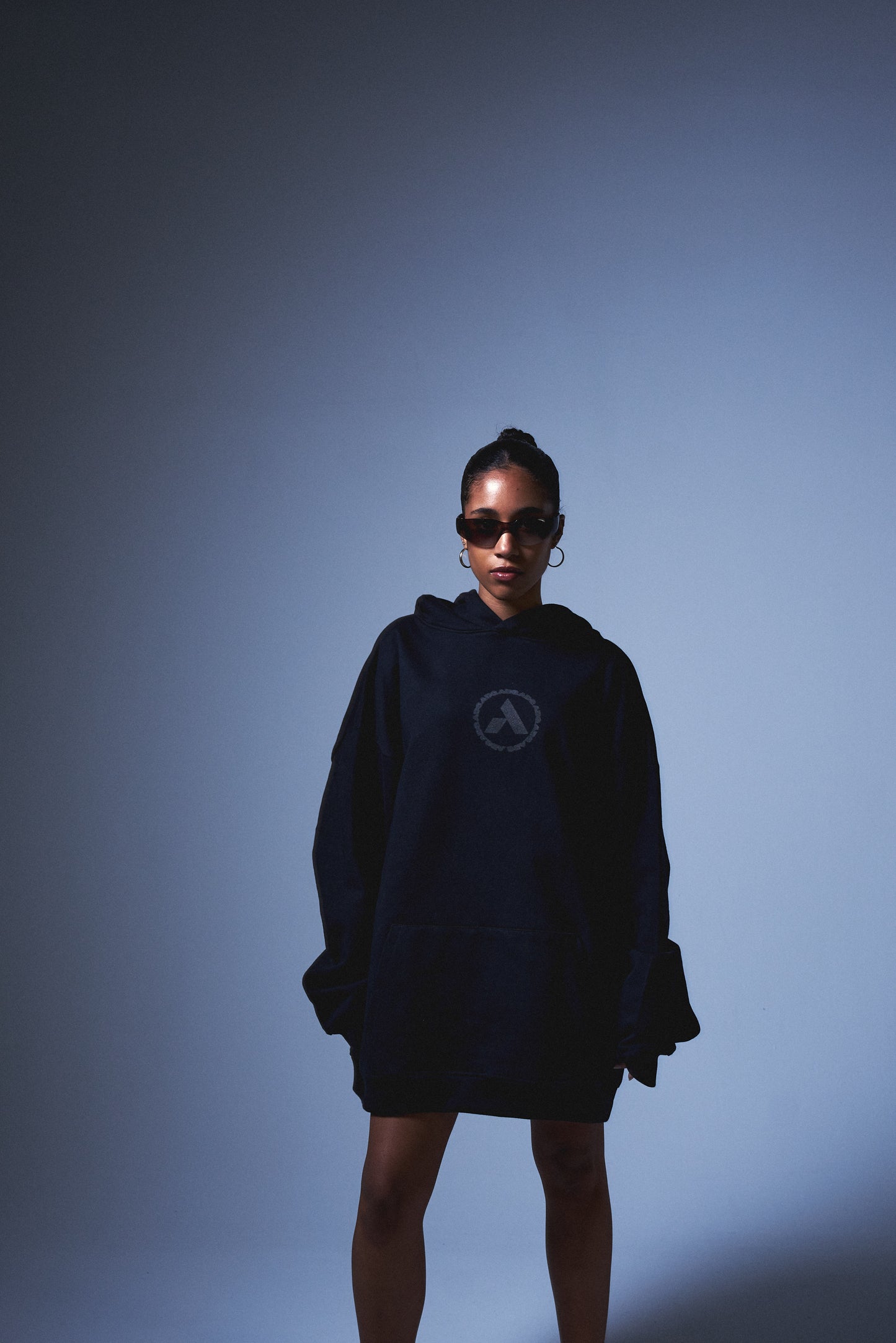 Black 'ADG Logo' hoodie
